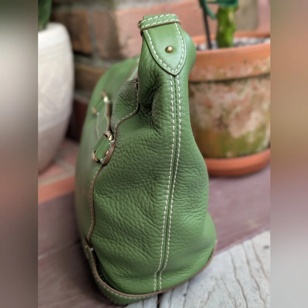 Vintage Cole Haan Village Green Purse Shoulder Bag Hobo 90's Y2K - Picture 6 of 15